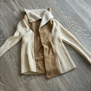 Cozy Cream and Tan Women's Sweater